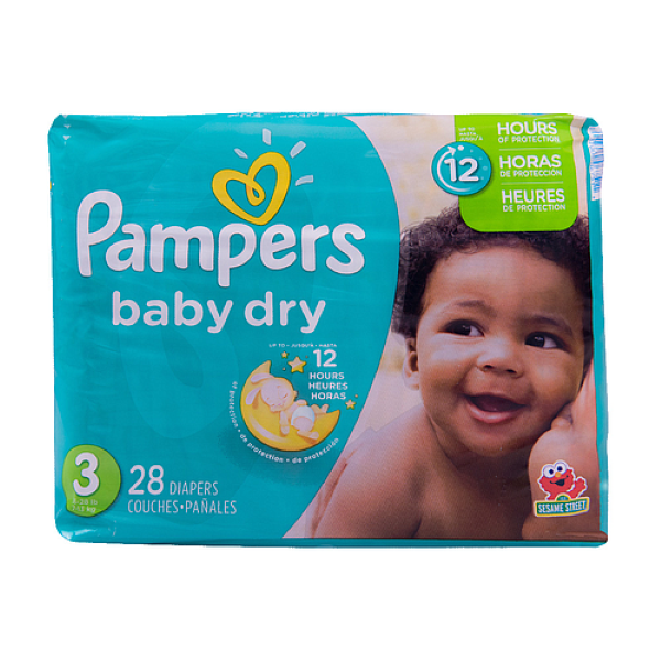 Pampers Infant Diaper Sz 3 16 To 28 Lb - All 45217