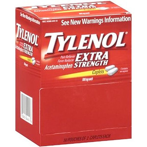 TYLENOL 500MG DUAL PK CAPLET 50X2 S AME 428177   Ame 428177 