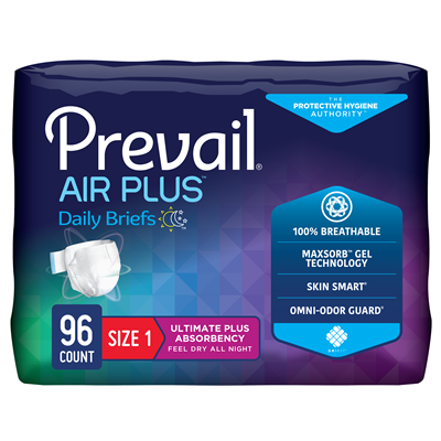 AIR PLUS BREATHABLE BRIEFS SIZE 1 MD