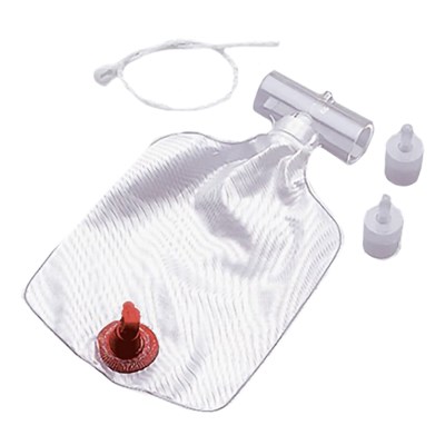 AIRLIFE TRACH T ADAPTER WITH DRAIN BAG