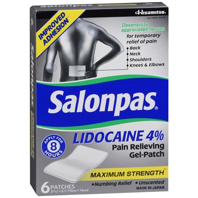 SALONPAS LIDOCAINE 4% PATCHES