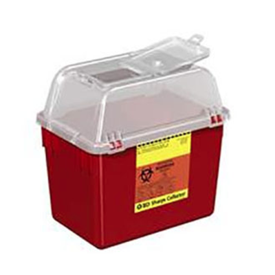 SHARPS CONTAINER NESTABLE CLEAR TOP 8QT