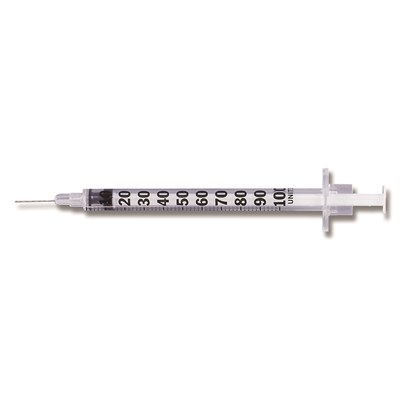 SYRINGE TB WITH NEEDLE 27G x 1/2"