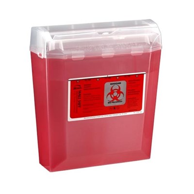 SHARPS CONTAINER RED 5QT