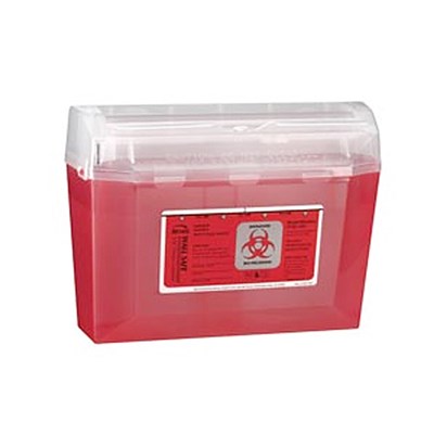 SHARPSENTINEL SHARPS CONTAINER RED 5QT