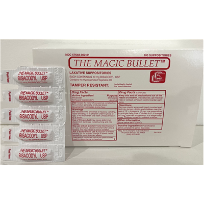 MAGIC BULLET SUPPOSITORY 100/BX