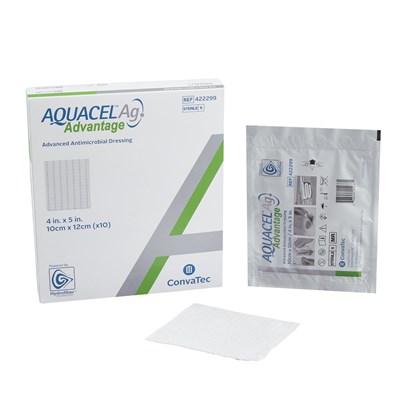 AQUACEL AG ADVANTAGE DRESSING 4"x5"