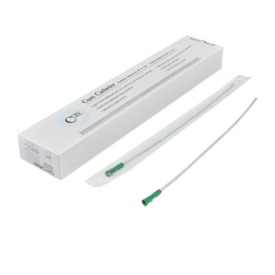 CATHETER MALE 14FR COUDE TIP 16"