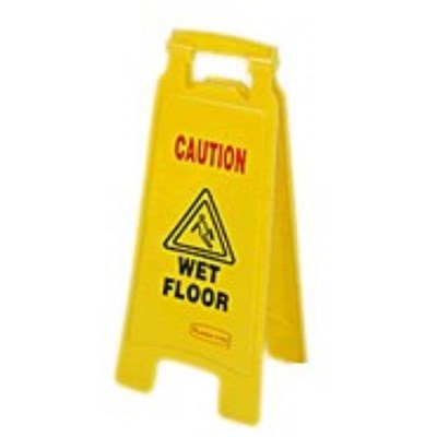 WET FLOOR SIGN PLASTIC YELLOW