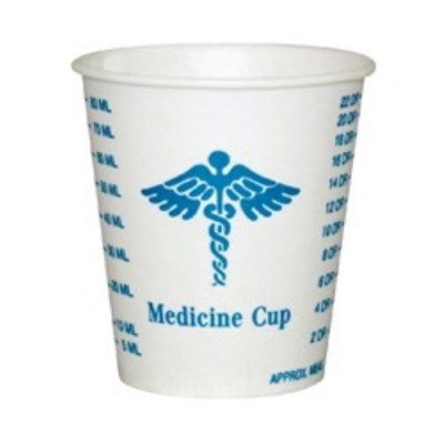 MEDICINE CUP PAPER 3 OZ WAXED