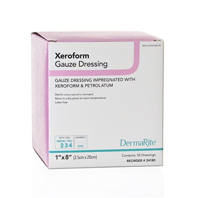 XEROFORM GAUZE DRESSING 1" X 8"