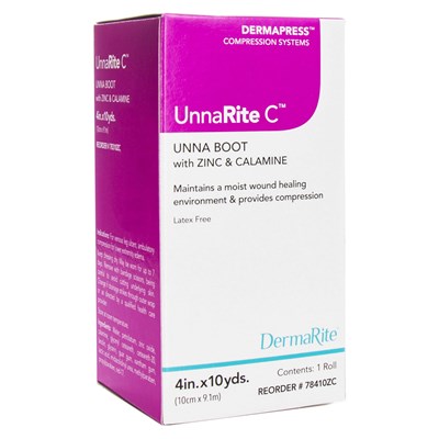 UNNARITE UNNA BOOT W/CALAMINE 4" X 10YD