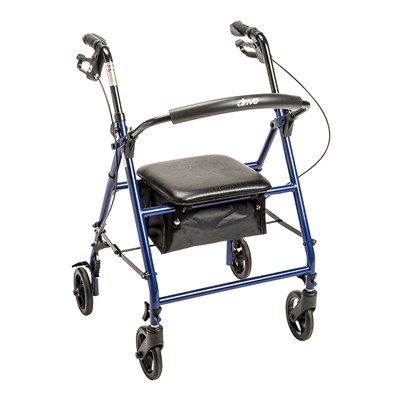 ROLLATOR WITH 6" WHEELS BLUE KNOCKDOWN