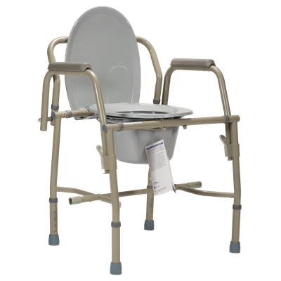 COMMODE FOLDING 3-IN-1 DROP ARM