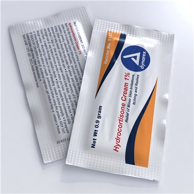 HYDROCORTISONE CREAM 1% FOILPACK .9G