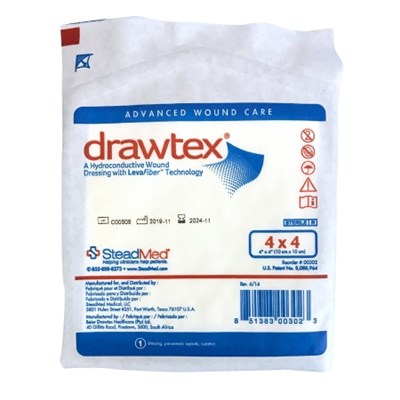 DRAWTEX HYDROCONDUCTIVE DRESSING 4X4