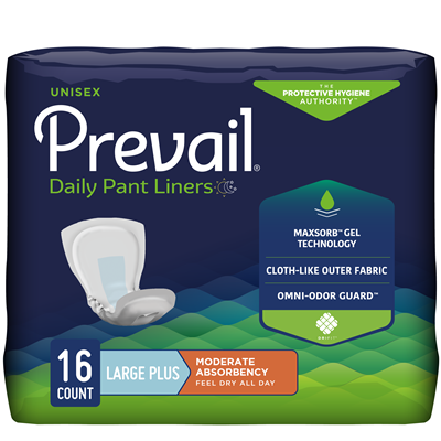 PREVAIL PANT LINERS LARGE PLUS 13" X 28"