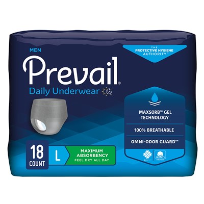 PREVAIL UNDERWEAR FOR MEN LG/XL 38"-64"