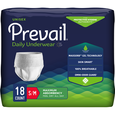 PREVAIL UNDERWEAR 34"-46" SM/MD