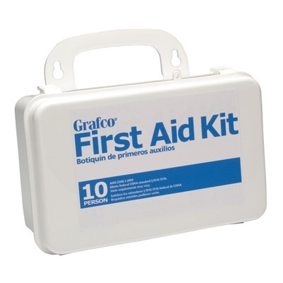 FIRST AID KIT W/CASE 10 PERSON