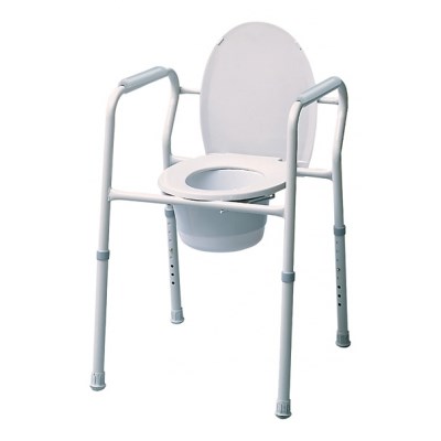 COMMODE 3-IN-1 STEEL SILVER COLLECTION