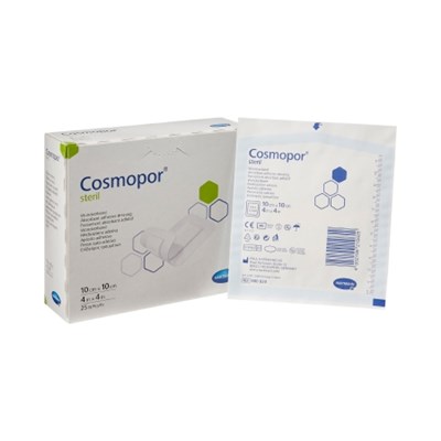 COSMOPORE WOUND DRESSING 4" X 4"