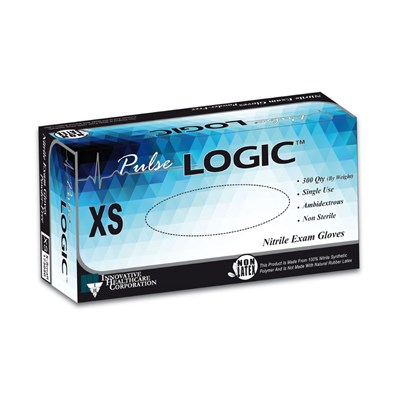 PULSE LOGIC NITRILE GLOVE PF LG TEXTURED