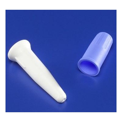 CURITY CATHETER PLUG WHITE