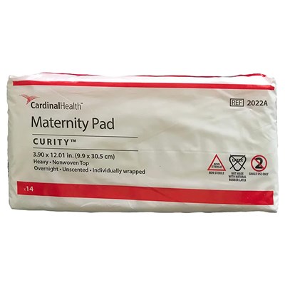 CURITY MATERNITY PADS 4.3" X 12.25"