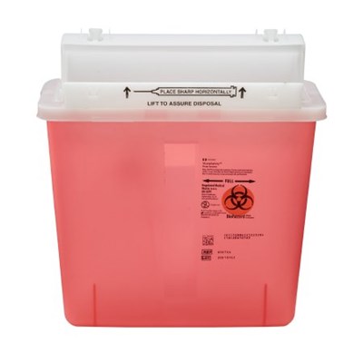 SHARPSTAR SHARPS CONTAINER RED 5QT