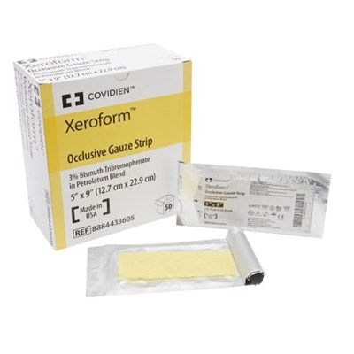 XEROFORM GAUZE PETROLATUM STRIP 5"X9"