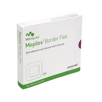 MEPILEX BORDER FLEX DRESSING 4" X 4"