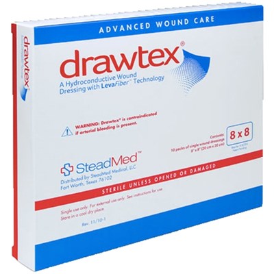 DRAWTEX WOUND DRESSING 8" X 8"