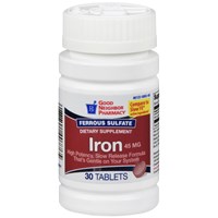GNP IRON 45 MG SLOW RELEASE TABLETS