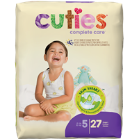 CUTIES BABY DIAPER SIZE 5