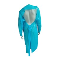 CPE ISOLATION GOWN BLUE